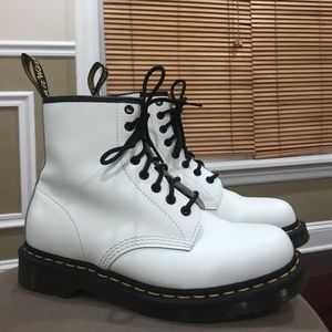 White Dr. Martens (Size: 9 US Ladies; 8 US Mens)